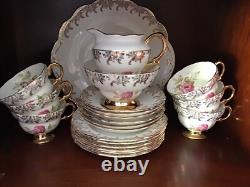 Rosina? Fine Bone China Tea Set 21-Piece Set Vintage Made in England