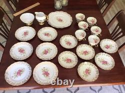 Rosina? Fine Bone China Tea Set 21-Piece Set Vintage Made in England