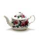 Roy Kirkham English Rose Cup & Teapot Set/3 Made In England Fine Bone China New