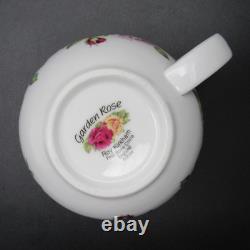 Roy Kirkham Garden Rose Tea for One Set Bone China England 2004 Stacking 4pc
