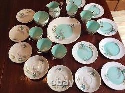 Royal Adderley Bone China Tea Set 21-Piece Set Vintage England