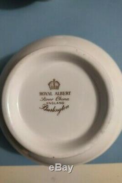 Royal Albert 61 pc. Set, Dinner for 8, Burlington, Bone China, Made in England