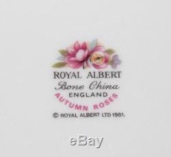 Royal Albert AUTUMN ROSES China Four 5 Piece Place Settings 20 Pcs 1981 England