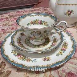 Royal Albert Bone China Chelsea Bird Tea Set 7 Pieces England Royal Albert Bone China Chelsea Bird Tea Set 7 Pieces England