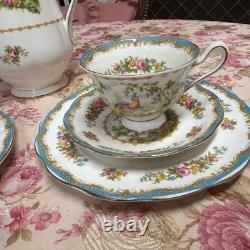 Royal Albert Bone China Chelsea Bird Tea Set 7 Pieces England