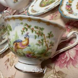 Royal Albert Bone China Chelsea Bird Tea Set 7 Pieces England