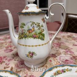 Royal Albert Bone China Chelsea Bird Tea Set 7 Pieces England
