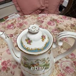 Royal Albert Bone China Chelsea Bird Tea Set 7 Pieces England