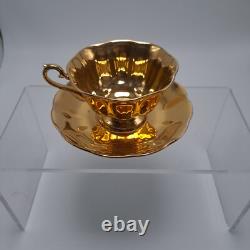 Royal Albert Bone China England Gold Tea Cup Saucer Set