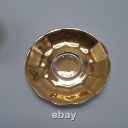 Royal Albert Bone China England Gold Tea Cup Saucer Set