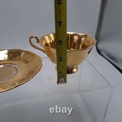 Royal Albert Bone China England Gold Tea Cup Saucer Set
