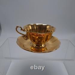 Royal Albert Bone China England Gold Tea Cup Saucer Set