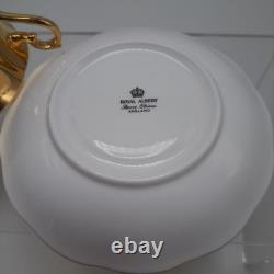 Royal Albert Bone China England Gold Tea Cup Saucer Set