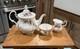 Royal Albert Bone China England Lavender Rose Tea Set Teapot, Creamer And Sugar