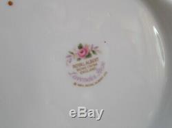 Royal Albert Bone China England Lavender Rose Tea Set, Teapot, Cups/Saucers for 4