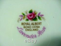 Royal Albert Bone China, England Laventer Rose - 28 Piece Tea Set - Sweet