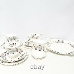 Royal Albert Bone China England Lorraine Vintage Trio Tea Set Serving Plate