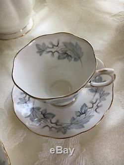 Royal Albert Bone China England Silver Maple Coffee Tea set