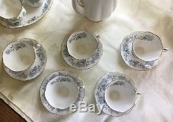 Royal Albert Bone China England Silver Maple Coffee Tea set