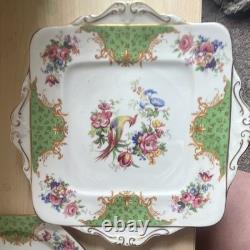 Royal Albert Bone China Floral Dinner Set Cups Saucers Square Plates England