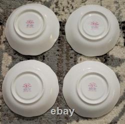 Royal Albert Bone China'Petit Point' Plates Saucers 15 pc lot England 1932-1997