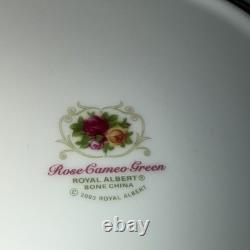 Royal Albert Bone China Set Of 4 Dessert Plates 8.1/8 Rose Cameo. England 2003