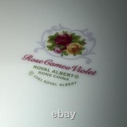Royal Albert Bone China Set Of 4 Dessert Plates 8.1/8 Rose Cameo. England 2003