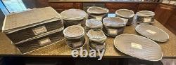Royal Albert Bone China White Gold Dinner Set Plates Cups Saucers Bowls