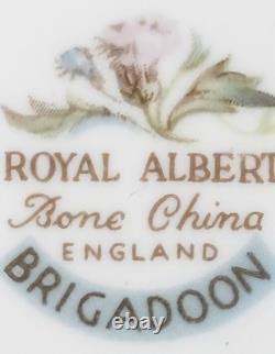 Royal Albert Brigadoon Teacup and Saucers WithSnack Dishes Settings For 3. England