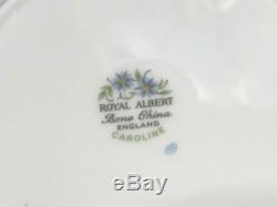 Royal Albert Caroline 5 Piece Plate Setting for 4 Bone China England 20 pieces