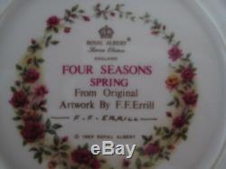 Royal Albert China England Old Country Roses Set Of 4 Seasons Plates F F Errill