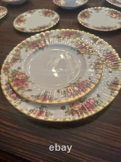 Royal Albert China Full Set 12 Settings Vintage England Bone China 69 Pieces