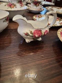 Royal Albert China Full Set 12 Settings Vintage England Bone China 69 Pieces