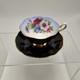 Royal Albert Cup & Saucer Set Milady Series Floral Black & Gold Accents