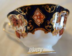 Royal Albert Derby Heirloom Imari 7 Cups & Saucers Bone China Gold Trim England