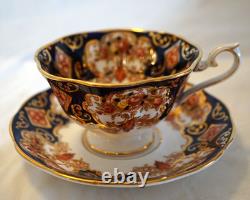 Royal Albert Derby Heirloom Imari 7 Cups & Saucers Bone China Gold Trim England
