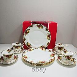 Royal Albert Dinnerware set Old Country Roses Plates Saucers Teacups bone china