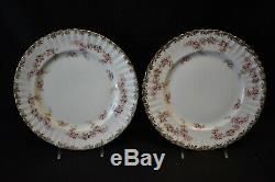 Royal Albert England Bone China Dimity Rose Set of 13 Dinner Plates