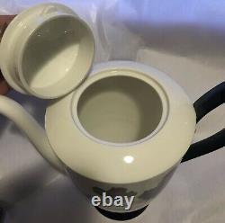 Royal Albert England Bone China Masquerade Rare Coffee Pot Cream & Sugar Set