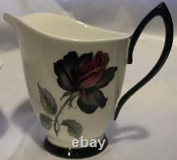 Royal Albert England Bone China Masquerade Rare Coffee Pot Cream & Sugar Set