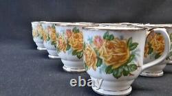 Royal Albert England Bone China Tea Rose Yellow Set of 10 Mugs