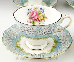 Royal Albert England ENCHANTMENT CUPS AND SAUCERS Set of 4 Unused