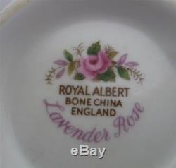 Royal Albert England LAVENDER ROSE Bone China 22 Piece Tea Set Service for 6