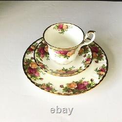 Royal Albert Fine China High Tea Set Old Country Roses Cups Plates 15 Pcs
