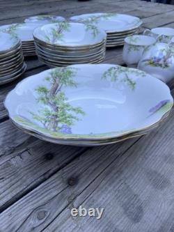 Royal Albert Greenwood Tree Bone China Dinner Set Cups Plates Bowls England