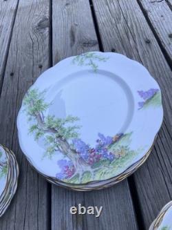 Royal Albert Greenwood Tree Bone China Dinner Set Cups Plates Bowls England
