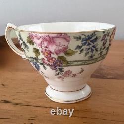 Royal Albert Hartington England Bone China 24pc Tea Set Cups Saucers Plates