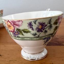 Royal Albert Hartington England Bone China 24pc Tea Set Cups Saucers Plates