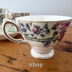 Royal Albert Hartington England Bone China 24pc Tea Set Cups Saucers Plates