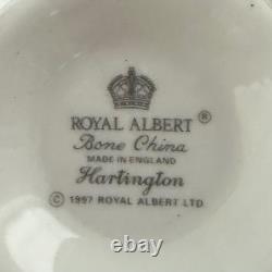 Royal Albert Hartington England Bone China 24pc Tea Set Cups Saucers Plates